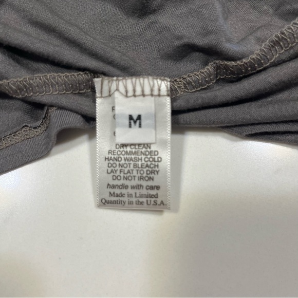 Anthropologie Michael Lauren Gray Stretch Knit Short Sleeve Shift Dress … - Picture 5 of 11